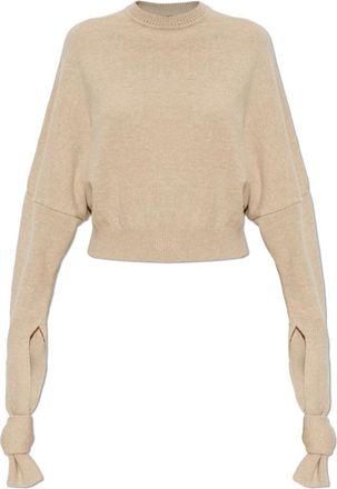 Jacquemus Maglione in lana Fiocco - - Knitwear - Donna - Beige - S