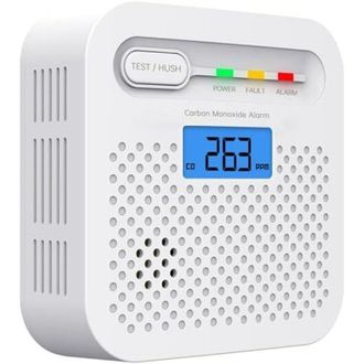 OEM Detector De Mon&oacute;xido De Carbono (2 Unidades), Bater&iacute;a De 3 A&ntilde;os De Duraci&oacute;n, Certificaci&oacute;n Ce-en 50291, Pantalla Lcd, Alarma De 85 Db, Ideal Para Apar