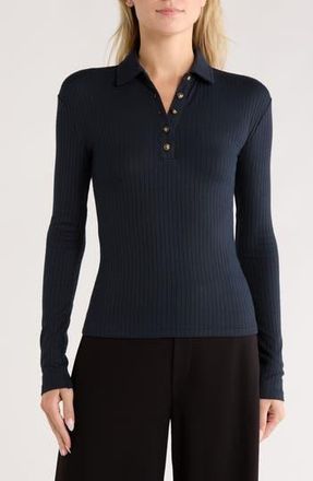 Rag & Bone The Knit Rib Polo in Salute at Nordstrom Rack, Size Xx-Small