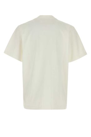 The Row Mens White Cotton Maiko T-Shirt Exterior Exterior: T-shirts And Polos