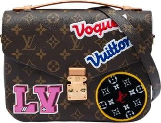 Louis Vuitton Pre-owned Pochette Metis - Dames - Vintage Schoudertas - Bruin - ONE Size - Leer - Vintage