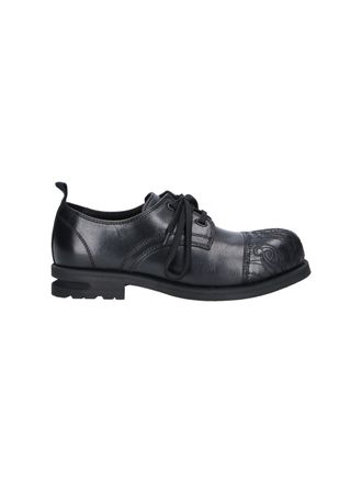 Kiko Kostadinov Black Black Atro Leather Derby Shoes