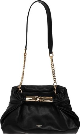 Balmain Dinner at 8 Kleine Leren Tas - Dames - Schoudertassen - Zwart - ONE Size - Leer - Tassen