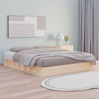vidaXL Estructura De Cama De Madera Maciza Super King 180x200 Cm Vidaxl