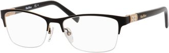 Max Mara Womens Mm1236 Glasses In Black/gold