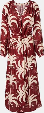 Johanna Ortiz Printed linen maxi dress