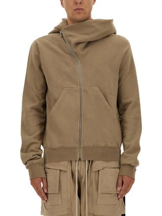 Rick Owens Asymmetrical Zipper Sweatshirt