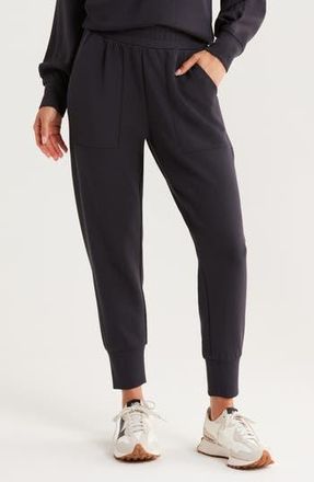 Zella Ultra Soft High Waist Joggers in Black at Nordstrom Rack, Size Xx-Large