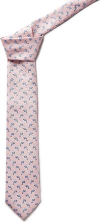 Oliver Brown Italian Silk Dolphin Tie - Pale Pink