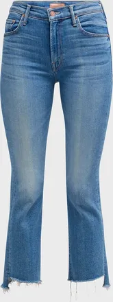 Mother The Insider Crop Step Fray Jeans