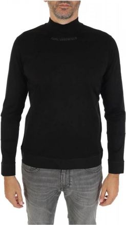Karl Lagerfeld T-shirt met lange mouwen - Heren - Longsleeves - Zwart - M - Katoen - Tops