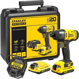 Stanley Atornillador De Impacto St V20 165 Nm 2x15 Ah Case Sfmcf800c2