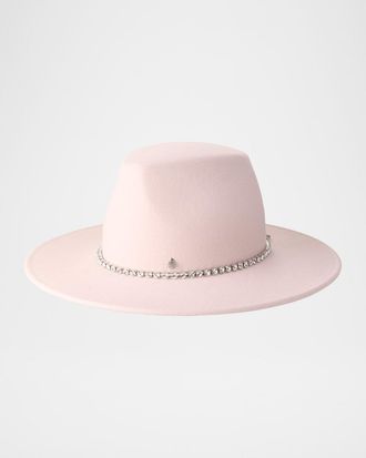 Maison Michel Kyra Wool Felt Strass Hat