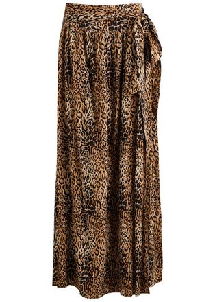 Melissa Odabash Elsa Leopard-print Maxi Skirt - XS (UK6 / XS)