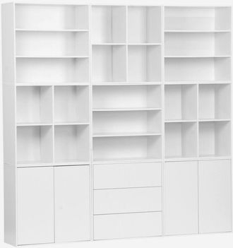 Sweeek Sweeek - Libreria modulabile decorazione legno 9 elementi