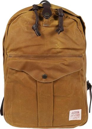 Filson Backpacks, male, Brown, Size: ONE SIZE Waxed Cotton Backpack with Leather Details