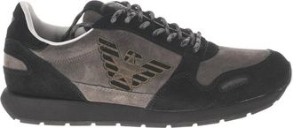 Emporio Armani Schoenen, Heren, Grijs, 40 EU, Leer, Sneakers