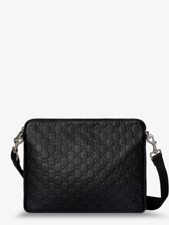 Gucci Borsa a tracolla GG Emblem in pelle - GUCCI - gender_Man