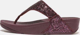 FitFlop Dames Fit Flop Lulu Glitter Teenslippers in Mauve