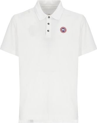 Canada Goose White Beckley Polo Shirt