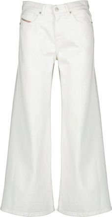 Diesel D-Akemi 1978 L28 Wide Jeans - Dames - Loose Fit Jeans - Wit - W26 L28 - Katoen - Jeans