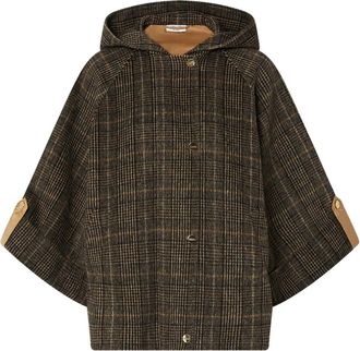 Liu Jo Bimaterial Cape - Dames - Ponchos - Bruin - XS - Wol - Jassen