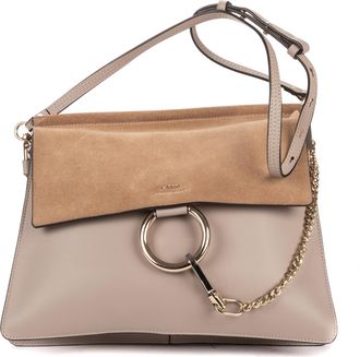 Chlo&eacute; Pre-owned Womens Medium Faye Bag Shoulder Bag - Grey - One Size