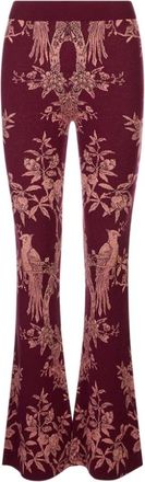 Etro Broeken, Dames, Rood, L, Gebreide Broek
