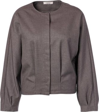 Jcsophie Pauly Jas - Dames - Zomerjassen - Grijs - M - Wol - Jassen