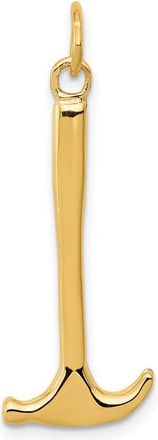 Diamond2Deal 14k Yellow Gold 3D Hammer Charm