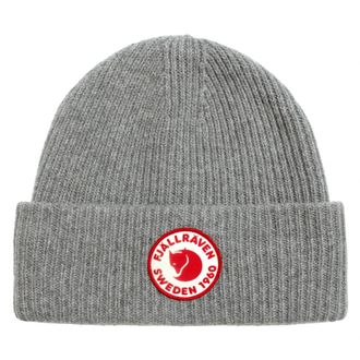 Fj&auml;llr&auml;ven 1960 Logo Gebreide Muts - unisex - Hoeden - Grijs - ONE Size - Wol - Accessoires