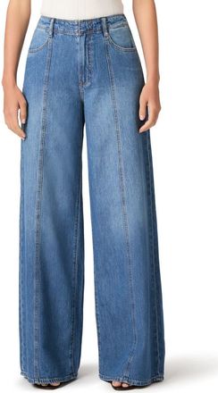 Paige Cameron Seamed High Waist Super Wide Leg Jeans in La Verne at Nordstrom, Size 33