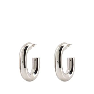 Paco Rabanne Elegante XL Link Oorbellen - Dames - Oorbellen - Grijs - ONE Size - Accessoires