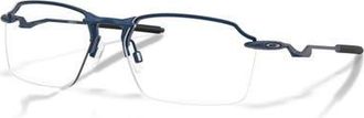 Oakley 57mm Rectangle optical glasses in Blue at Nordstrom