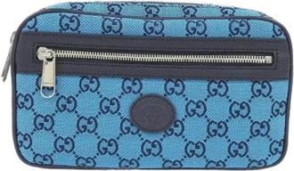 Gucci Pre-owned GG Canvas Waist Bag - - Pre-owned - Donna - Blu - ONE SIZE