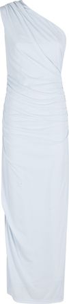 Rotate Heavenly One-Shoulder Draped Polyester Long Evening Dress