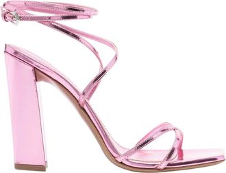 PARIS TEXAS Elegante Sandaal - Dames - Sandalen met hakken - Roze - 41 EU - Leer - Schoenen