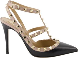 Valentino Garavani Rockstud Pump - Dames - Pumps - Zwart - 40 EU - Leer - Schoenen