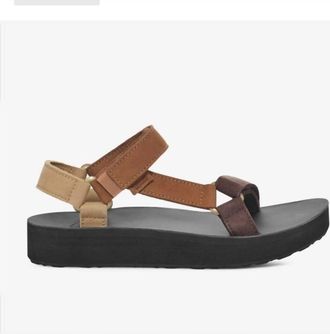 Teva Womens Universal Leather Sandals In Brown