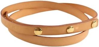 Louis Vuitton Pre-owned Vintage Leren Riem - Dames - Vintage Accessoires - Beige - ONE Size - Leer - Vintage
