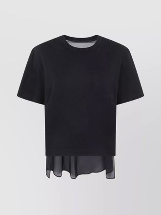 sacai cotton jersey t-shirt