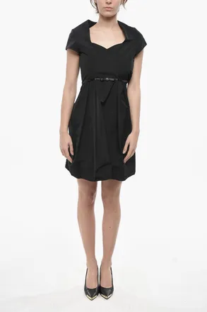 Givenchy Flared Midi Dress with Sweetheart Neckline Givenchy