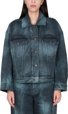 Stella McCartney Tie Dye Denim Jack - Dames - Spijkerjassen - Blauw - S - Denim - Jassen
