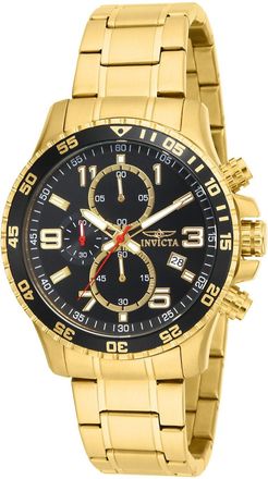 Invicta Specialty 16932 Heren Horloge - Quartz Uurwerk - Roestvrij Staal met zwarte Wijzerplaat - 45mm