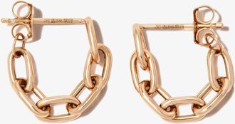 Zoë Chicco 14K Yellow Gold Chain Link Huggie Earrings - Womens - 14kt Yellow Gold
