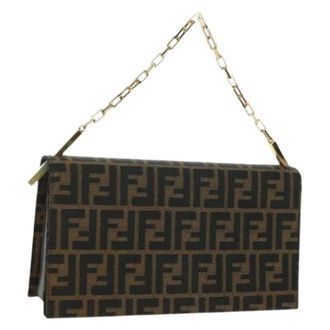 Fendi Clutch in tela Pre-owned - - Pre-owned - Donna - Marrone - ONE SIZE