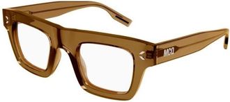 Alexander McQueen Optical Frame - Heren - Brillen - Groen - 46 MM - Accessoires