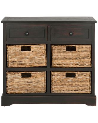 Safavieh Herman Storage Unit With Wicker Baskets