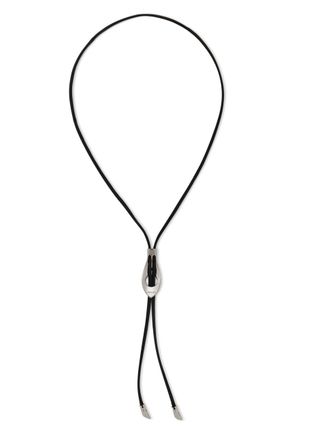 Christophe Lemaire Snake Bolo Tie Nappa Necklace - Silver - One Size