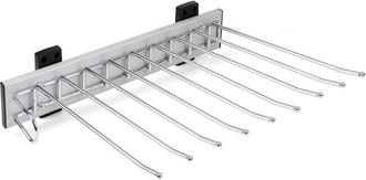 Emuca Emuca - Pantalonero Organizador Self Para Internior De Armario Extensible Y Metalizado